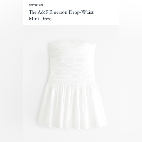 Abercrombie and Fitch Emerson Drop Waist Mini Dress - Picture 2 of 5